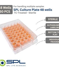 پلیت 48 خانه کشت سلول استریل چسبنده SPL کد 30048